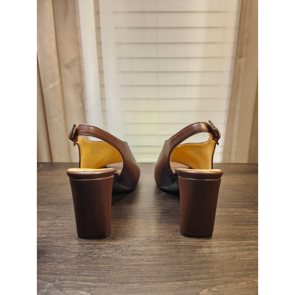 Naturalizer Women's Mason Sling Back Mule Sandals - 8 WIDE Brown - Picture 10 of 16
